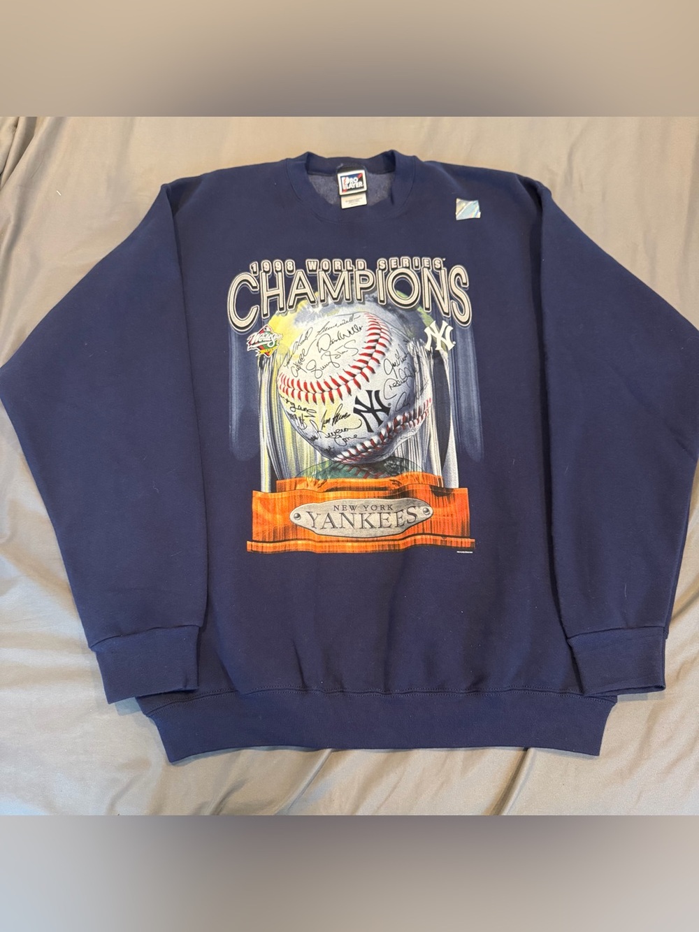 VTG  1998 New York Yankees World Series Pro Player Crewneck Sweatshirt - Size XL